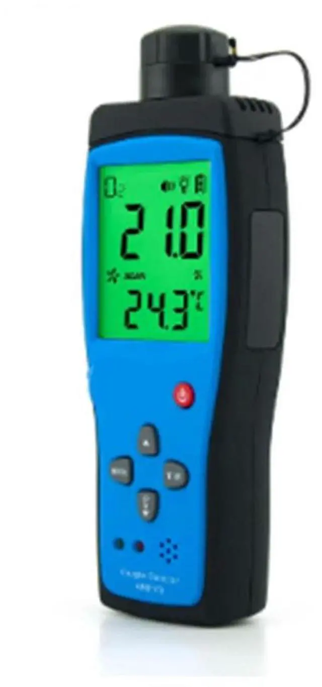 Alt view image 5 of 6 - Oxygen Detector O2 Gas Detector AR8100 Rechargeable LCD ligent SENSOR O2 Gas Meter Oxygen Monitor
