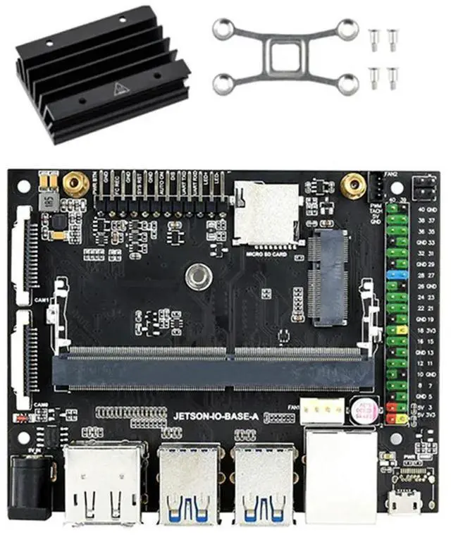 Alt view image 6 of 6 - 2X For Jetson Nano 4GB Developer Kit AI Artificial ligence Development Board With Heat Sink