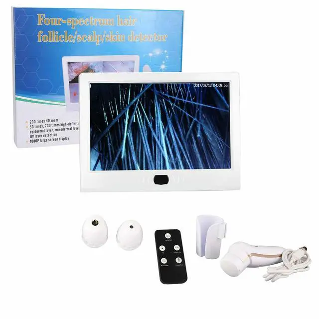 Main image of Premium High Definition Clear Image 12inch Skin Scalp Detector MultiFunctional Rechargeable Hair Follicle Skin Analyser Machine