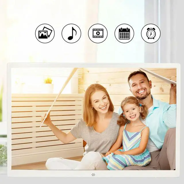 Alt view image 2 of 6 - Electronic Photo Frame 17 inch Large Screen Dual Mode Control Multifunctional Digital Picture Frame Aluminum Alloy for Picture