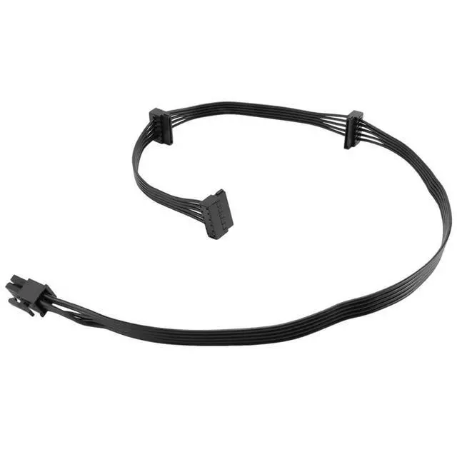 Alt view image 5 of 7 - Pcie 6Pin Male To 3 SATA Power Supply Cable For Seasonic Focus Plus Platinum FOCUS+ Series 850PX 750PX 650PX 550PX PSU