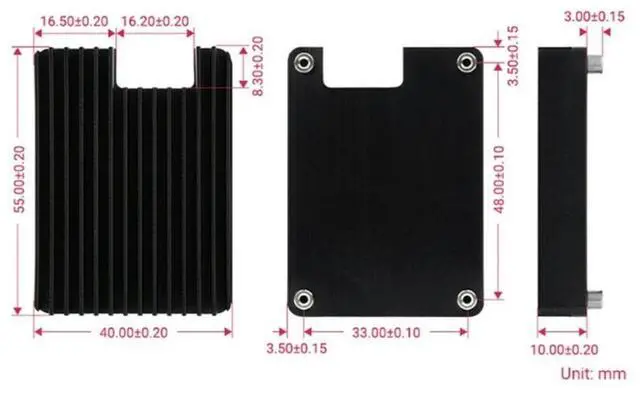 Alt view image 8 of 8 - Heatsink For Raspberry Pi CM4 With Fan Radiator For Raspberry Pi Compute Module 4