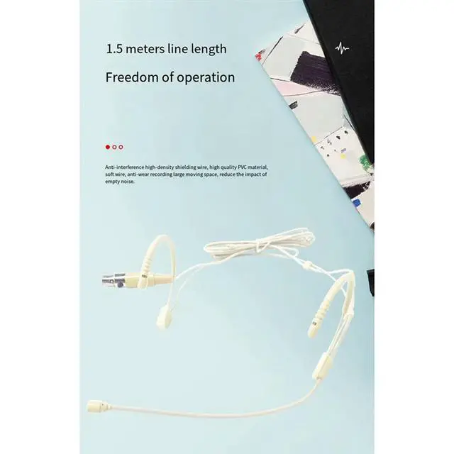 Alt view image 6 of 8 - Earhook Microphone Amplifier 3 Pin Wired Headset Mini Headset Loudspeaker For Cell Phone & Computer, Xlr Condenser Mic Du