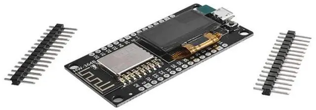 Alt view image 7 of 8 - Nodemcu ESP8266 Development Board Serial Module CH340G With 0.96 OLED Screen For /Micropython ESP8266