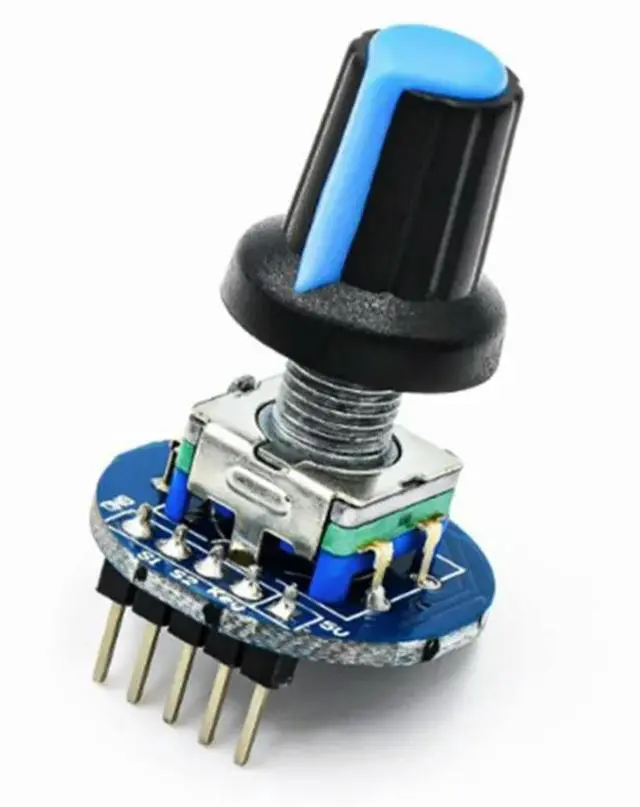 Alt view image 7 of 7 - Potentiometer Analog Knob Rotary Potentiometer Module With Knob Cover For EC11 Capacitor Devices