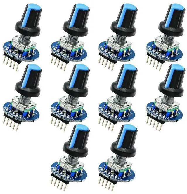 Alt view image 5 of 7 - Potentiometer Analog Knob Rotary Potentiometer Module With Knob Cover For EC11 Capacitor Devices