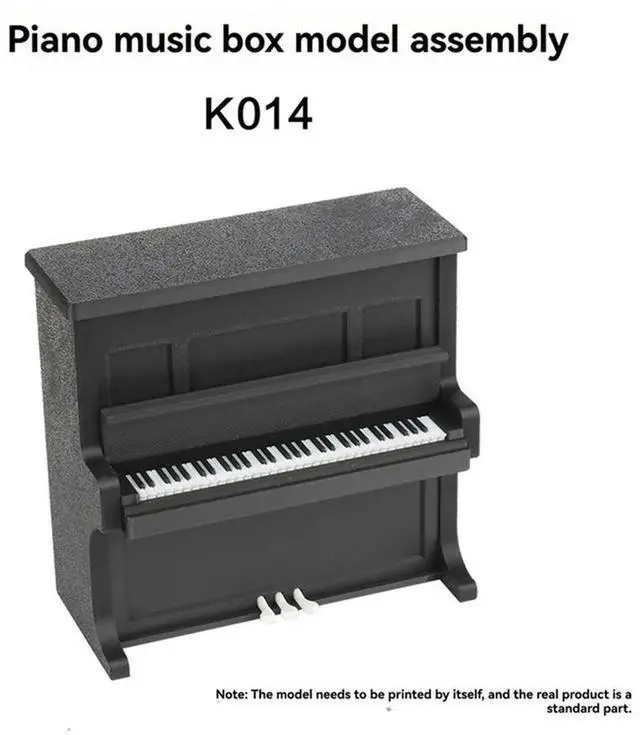 Alt view image 6 of 7 - Piano Music Box Kit For Bottom Winding Kit For Maker World Creator Program 3D Printing Piano Music Box