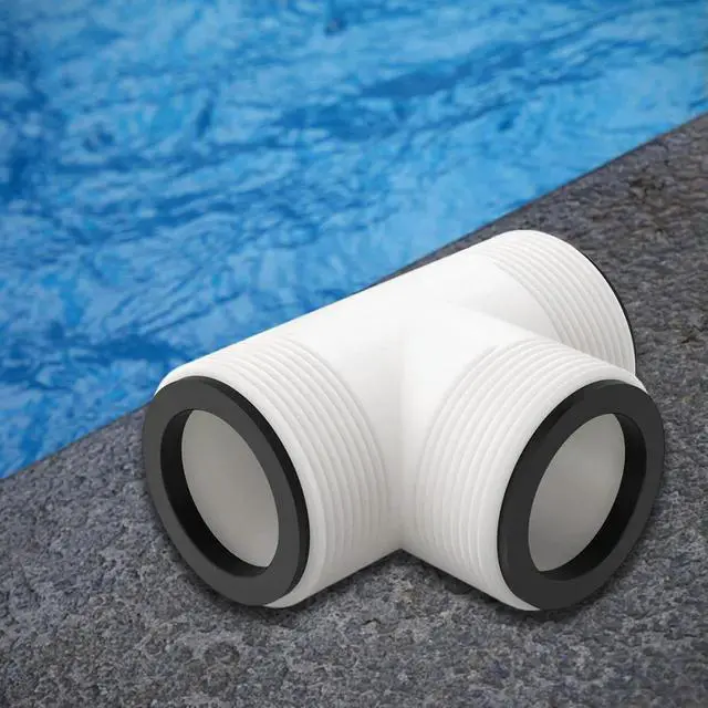 Alt view image 5 of 6 - Swimming Pump Hose Adapter with 3 L Rings Above Ground Pool Hose Connector Threaded Inlet Pump Adapter for Intex Coleman Pool