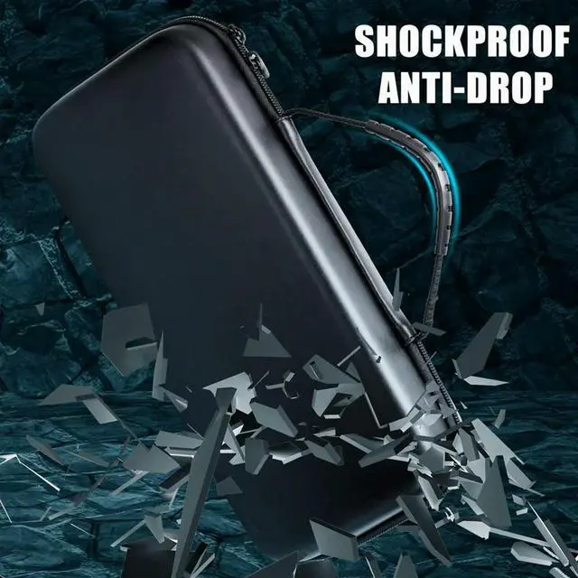 Alt view image 5 of 7 - Portable Bag Carrying Case for Claw Game Console EVA Waterproof and Anti Drop Protective Handbag Black