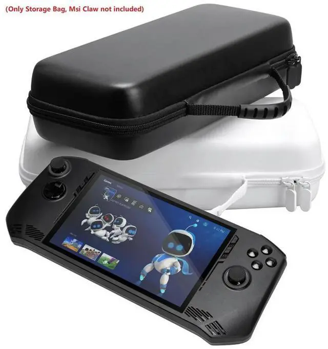 Alt view image 7 of 7 - Portable Bag Carrying Case for Claw Game Console EVA Waterproof and Anti Drop Protective Handbag Black