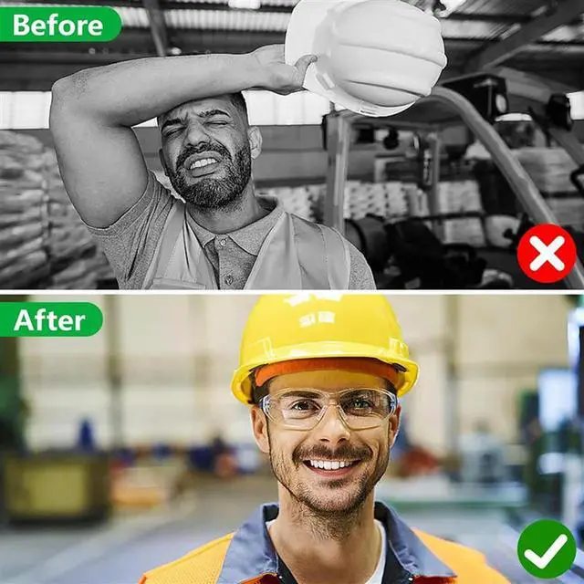 Alt view image 5 of 7 - Hard Hat Sweatband- Cotton Washable Hard Hat Self Adhesive Sweat Band Liner Reusable Hard Hat Helmet Sweat Pads 12PCS