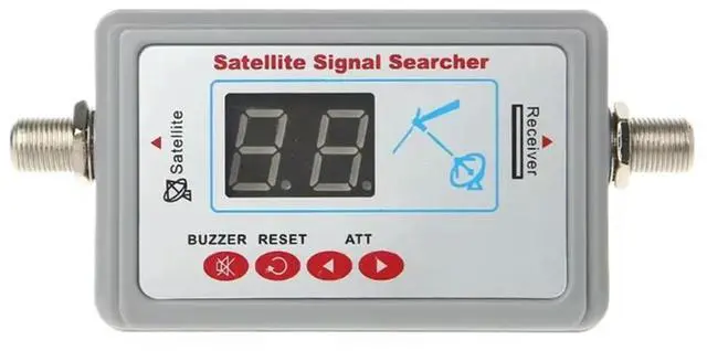 Alt view image 5 of 7 - SF-95DLS Digital Satellite Signal Finder Meter TV Satellite Receiver LCD Screen Display Signal Pointer