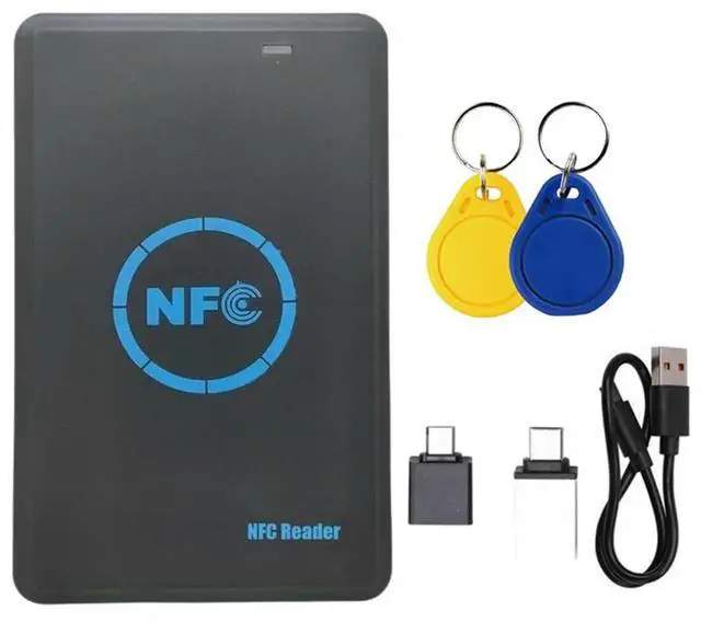 Alt view image 6 of 7 - Token Writer Clone With 5 Frequency RFID Chip Duplicator+ 2X CUID Keychain NFC Reader Copier HID 125K/IC/ID 13.56M 12