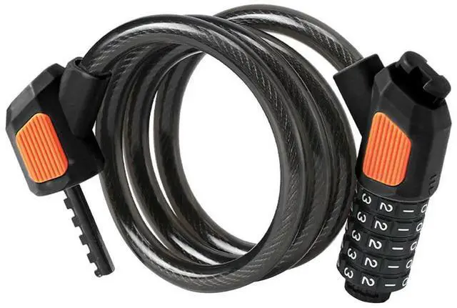 Main image of Universal Bicycle Lock Anti-Theft 5 Digit Code Cable Lock High Security Mountain Bike Safety Lock for Electric Bike Scooter