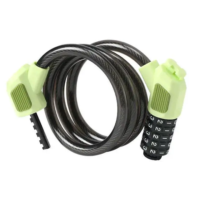 Alt view image 3 of 6 - Universal Bicycle Lock Anti-Theft 5 Digit Code Cable Lock High Security Mountain Bike Safety Lock for Electric Bike Scooter