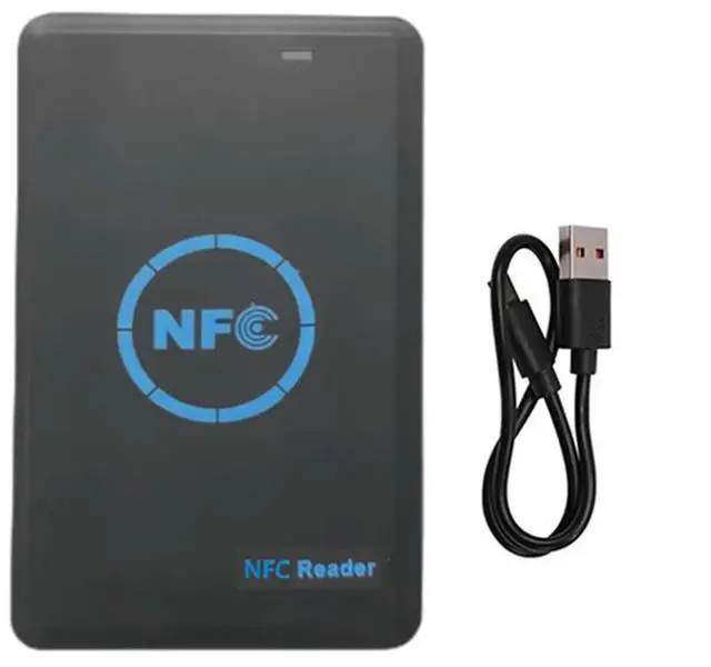 Alt view image 5 of 7 - 5-Band NFC Chip Reader/Writer+ 2X CUID UID Keychain 125K 13.56M Copier HID Duplicator Tag Clone ID IC Keychain Key