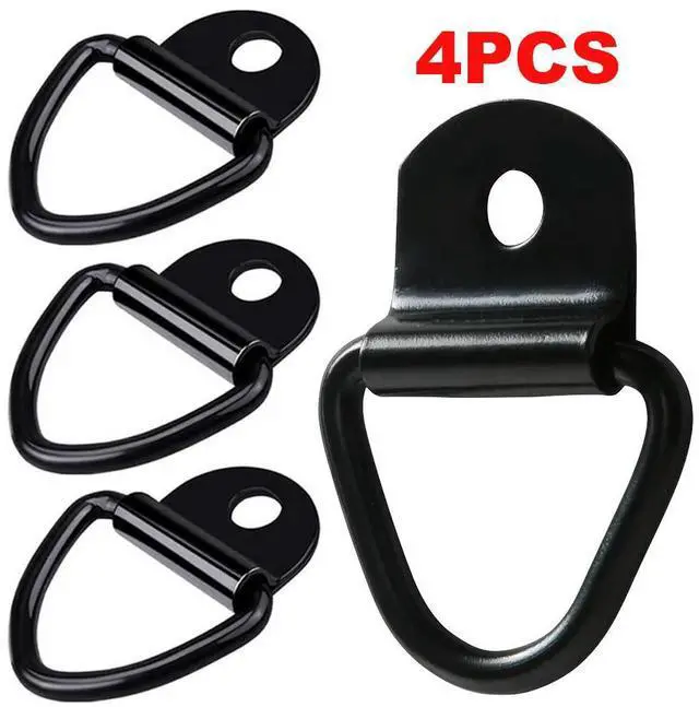 Main image of 4Pcs Heavy Duty Truck Bed Tie Down Anchors Rings Trailer Cargo Rope Bolt on Surface Point Lashing Ring Pickups Rail Accessories