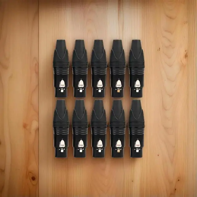 Main image of 10pcs DIY Microphone XLR 3Pin Female Connector Cable Solder Plug Adapters