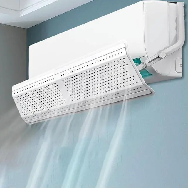 Alt view image 4 of 6 - Cold Air Deflector Purification Wind Outlet Baffle Retractable Air Conditioner Wind Deflector Avoid Punch Wind Deflector