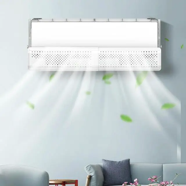 Alt view image 6 of 6 - Cold Air Deflector Purification Wind Outlet Baffle Retractable Air Conditioner Wind Deflector Avoid Punch Wind Deflector