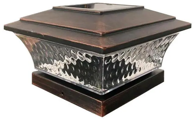 Alt view image 4 of 6 - Solar Light Column Fence Landscape Lamp Waterproof Patio Fence Gate Street Lamp 800mAh 6500K/2800K for Outdoor House Yard Garden