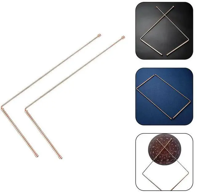 Alt view image 4 of 6 - 2X 99.9% Copper Divining Rod l Detector For Water/Treasure Hunting Tools Test Measurement Tool Accessory Wholesale