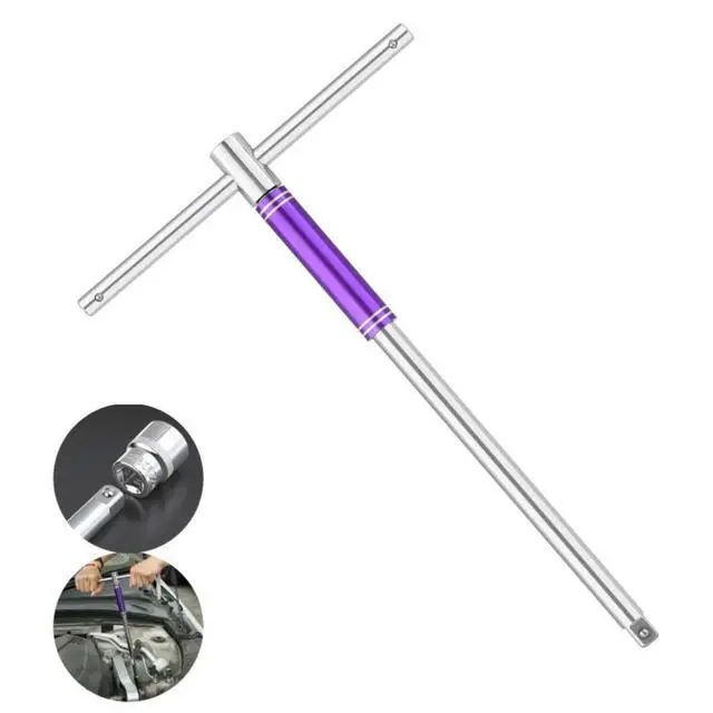 Alt view image 6 of 6 - Heavy Duty Extended Lug Wheel Wrench 12 Inch Cross Wrench for Car Tire Iron Nut Wrench with Non Slip Handle Design