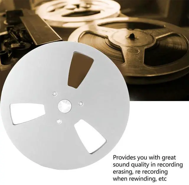 Main image of 1/4 7 Inch Blank Tape Reel 3 Holes Replacement Opening Machine Part for TEAC Universal for Reel To Reel Tape