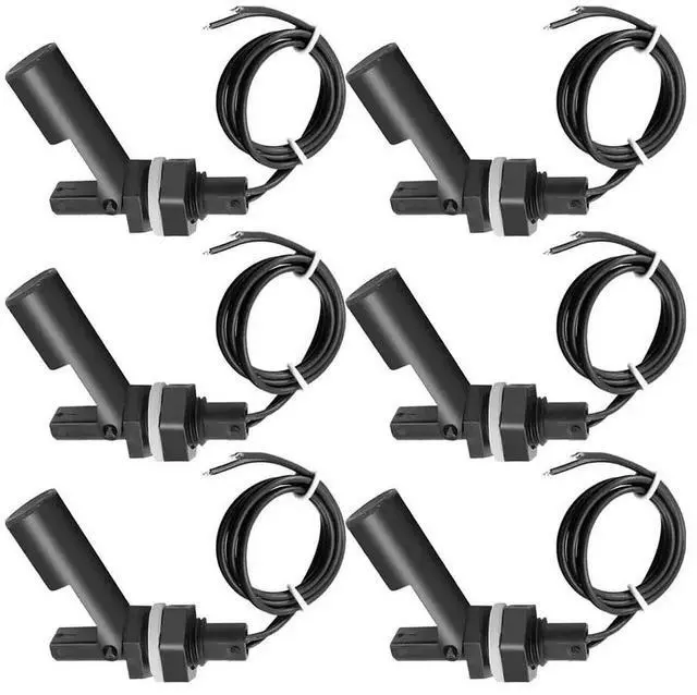 Alt view image 6 of 6 - 6pcs Float Switch Tank Liquid Water Level Sensor Horizontal Float Switch Plastic Aquarium Tank Pool FlowSensor Accessory