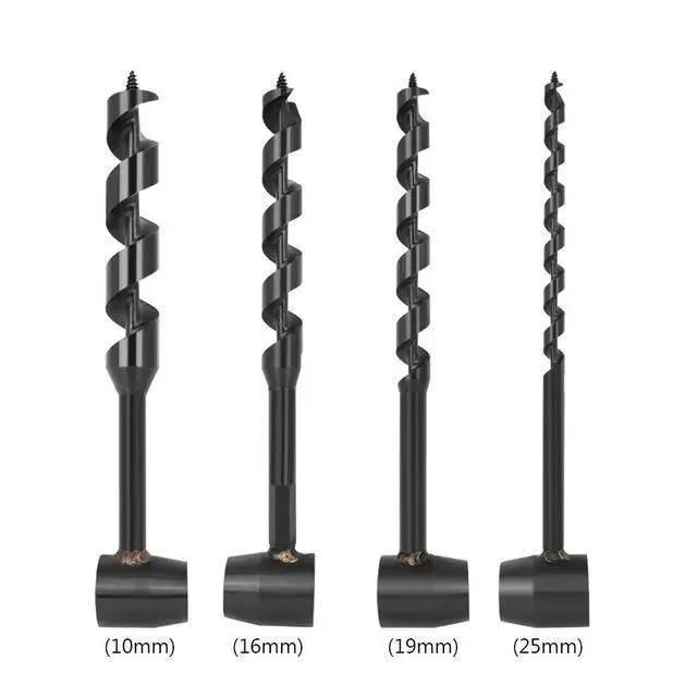 Alt view image 3 of 6 - Scotch Eye Wood Auger Hand Drill Multifunction Handle Hole Auger Drill Bit Carbon Steel Lightweight for Outdoors Camping Hiking