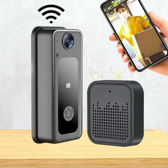 Main image of Wireless Camera Doorbell Two-Way Audio Video Doorbell Mini Doorbell LED Night Vision Powered Home Security Camera