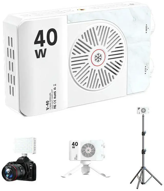 Main image of 40W LED Camera Light 2800K-9000K Video Light 4400mAh Rechargeable Handheld Fill Light Photography Lighting