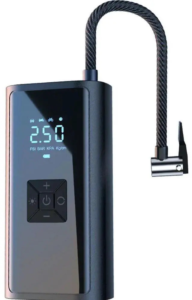 Alt view image 2 of 6 - 150PSI Portable Car Inflator Pump with LED Light Car Tire Inflator LCD Display Car Air Pump for Automobile Bicycle Ball