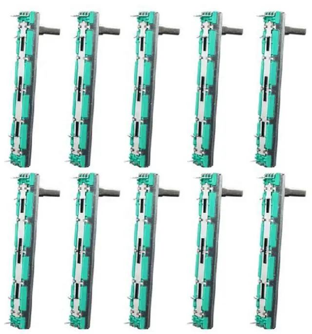 Alt view image 2 of 6 - Straight Dual Linear Slide Potentiometer Handle Fader Variable Resistor Mixer For Home Improvement Tool Accessory