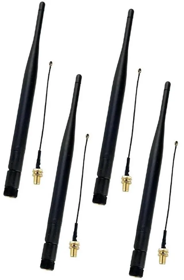 Alt view image 3 of 6 - 915MHz 5dBi For LoRa Antenna with For SMA Male Connector and 195mm For SMA Female Extension Cable for IoT Applications