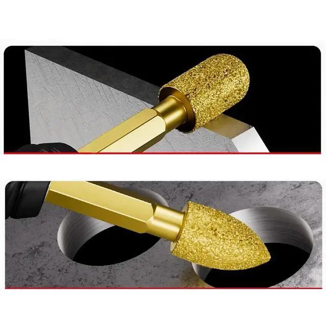 Alt view image 3 of 6 - 5PCS Grinding Head Drill Bits Polishing Carving For Rust Removal Jade Engraving  Power Tools Accessory