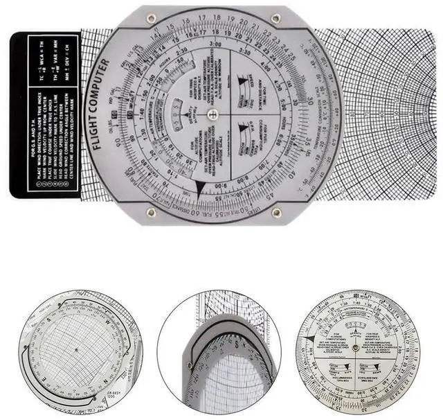 Main image of Aviation Ruler Aviation Plotter For DIY Enthusiasts Lightweight And Portable Accurate Angle And Distance Gauge