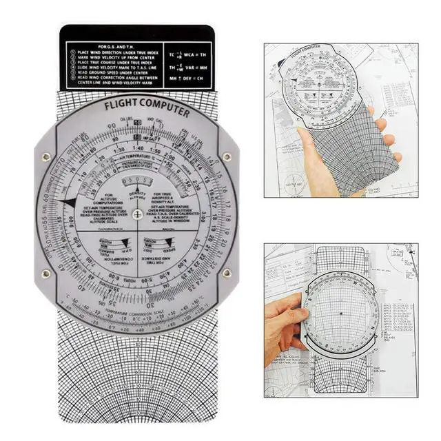Alt view image 2 of 6 - Aviation Ruler Aviation Plotter For DIY Enthusiasts Lightweight And Portable Accurate Angle And Distance Gauge