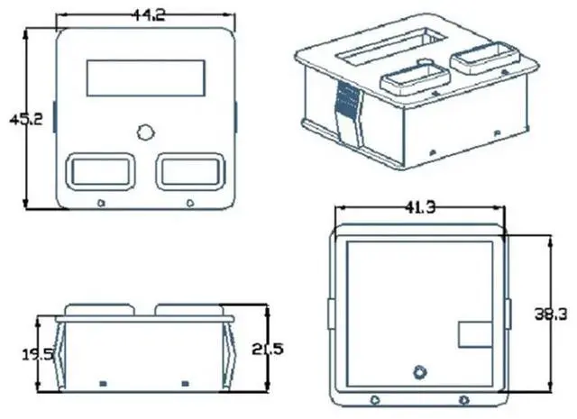Alt view image 3 of 6 - Acid Tester with Capacity Indicator Voltmeter and Dual USB Charger Ports for 12V 24V Systems