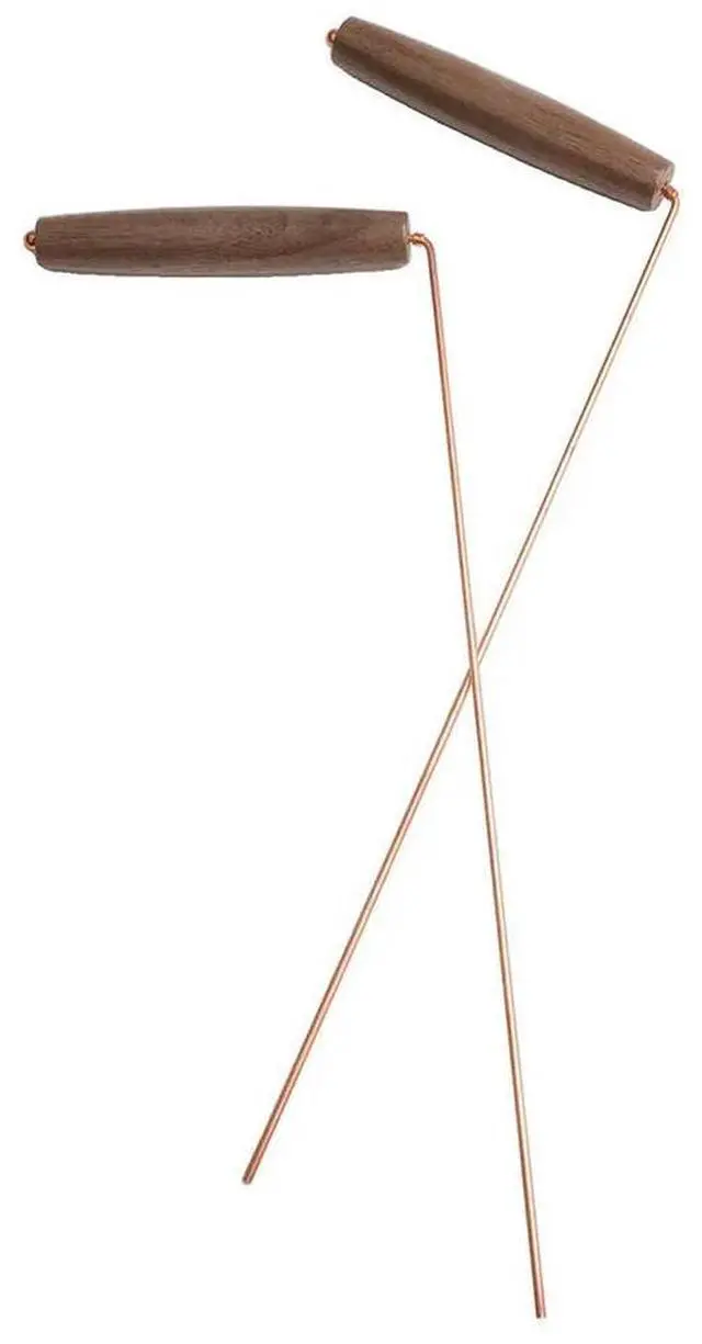 Alt view image 3 of 3 - 2PCS Pure Copper l Detector Rod Flexible Water Witching Portable Seeking Detachable Tools Dowsing Rod Accessory In Stock