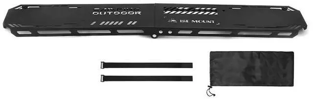 Alt view image 3 of 6 - Camping Support Stand Bracket Plate Foldable Tripod Shelf Board High Strength Bending with Hanging Hole for BBQ Picnic Hiking