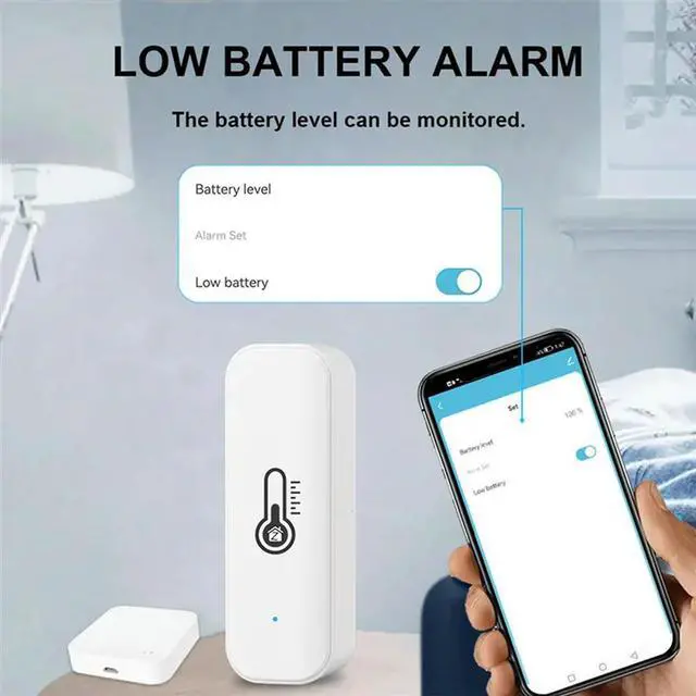 Alt view image 6 of 7 - 3X Tuya Zigbee Temperature Humidity Sensor Home Temperature Sensors Works With Alexa Google Assistant Life