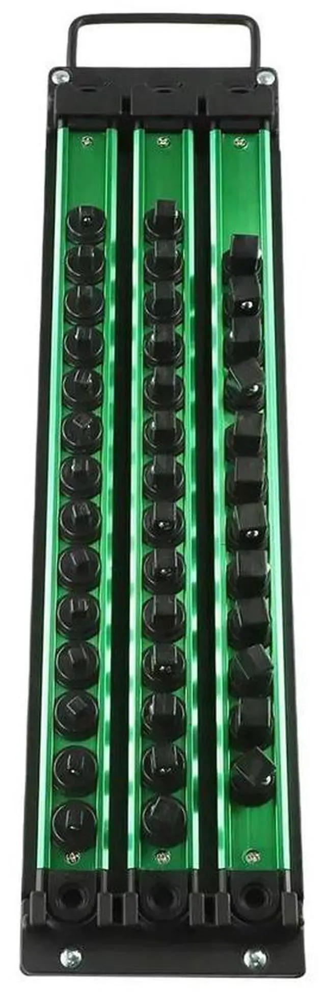 Alt view image 2 of 6 - 360° Swivel Magnetic Socket Organizer 1/4 3/8 1/2Inch Socket Clip Rail Holder For Hand Tools Accessory Wholesale