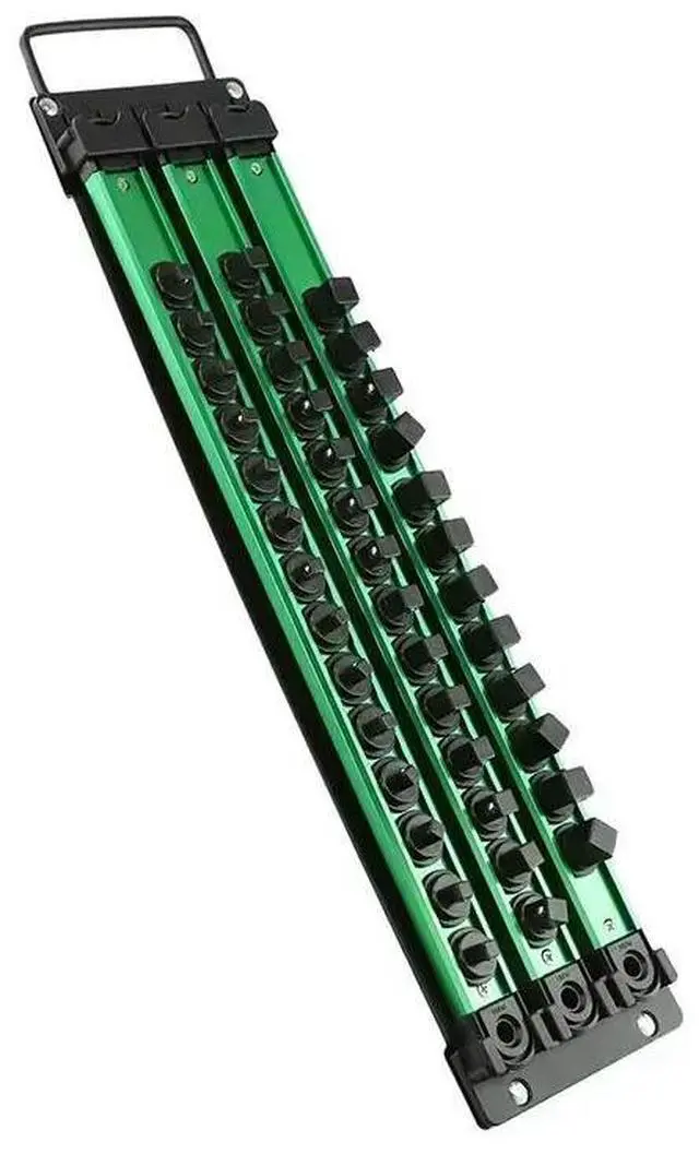 Alt view image 3 of 6 - 360° Swivel Magnetic Socket Organizer 1/4 3/8 1/2Inch Socket Clip Rail Holder For Hand Tools Accessory Wholesale