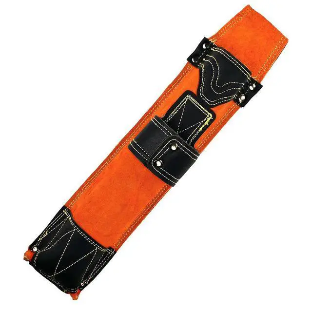 Alt view image 2 of 6 - Flame-Resistant Cowhide Welding Rod Bag Thick Leather Electrode Holder For Electrical Equipment Tool Accessory