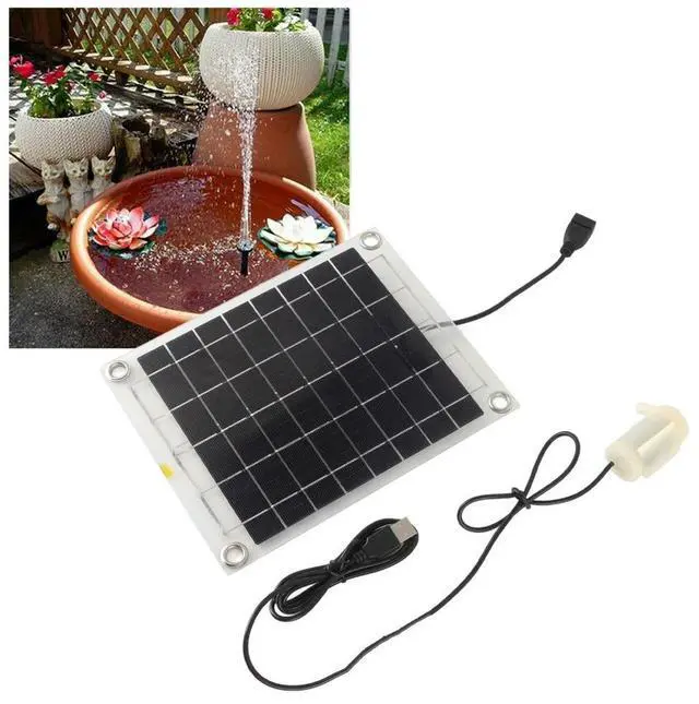 Main image of 10W 12V Double-Sided Transparent Solar Water Pump Solar Fountain Bird Bath Pump For Home Improvement Tool Accessory