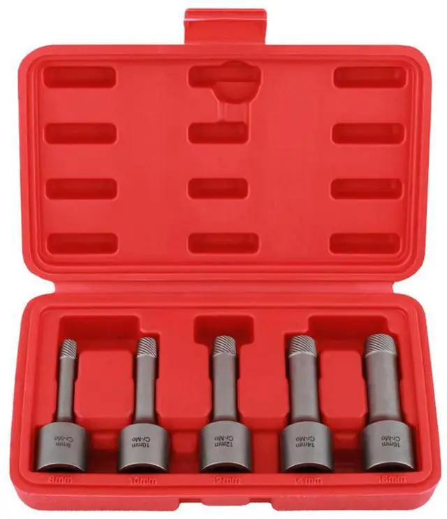 Alt view image 2 of 6 - 8-16mm Damaged Screw Extractor Stripped For Broken Bolt Remover Socket Adapter For Power Tools Drill Bits Accessory In Stock