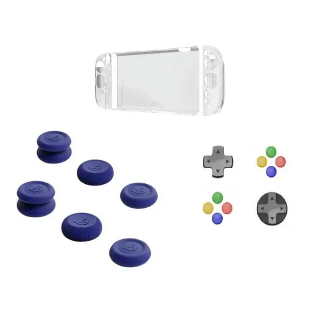 Alt view image 7 of 7 - For Switch 2 Protective Case+D-Pad Button Cap Kit+Joystick Cap Split Anti-Fall Anti-Scratch Protective Case For Switch2
