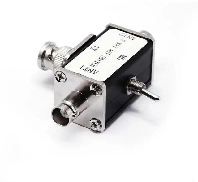 Alt view image 7 of 7 - 2-Way Manual Coaxial Antenna Switch Rotary Switch Withoff/Ground Protection 1 Input & 2 Outputs Coaxial Switch SO-239 Conne