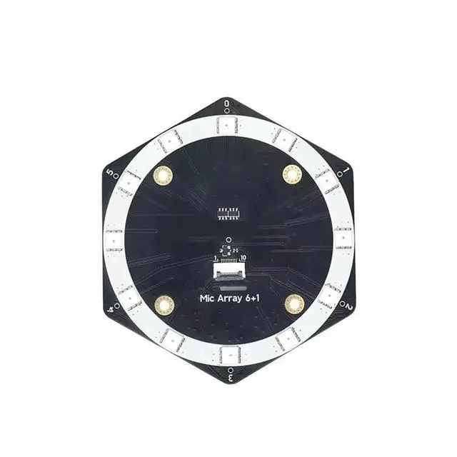 Alt view image 5 of 7 - Sound Card Microphone Array 6+ 1 Mic Elements Beamforming Sound Source Localization USB Driver-Free